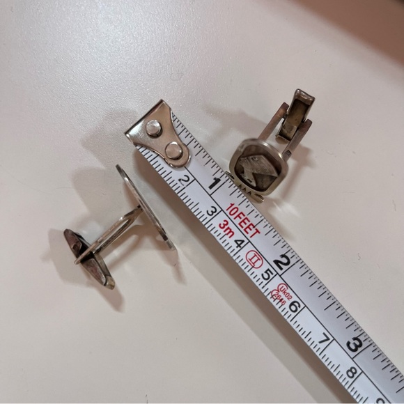 Antique Art Deco Victorian Egyptian Pharaoh Sterling silver Cufflinks - Picture 9 of 17